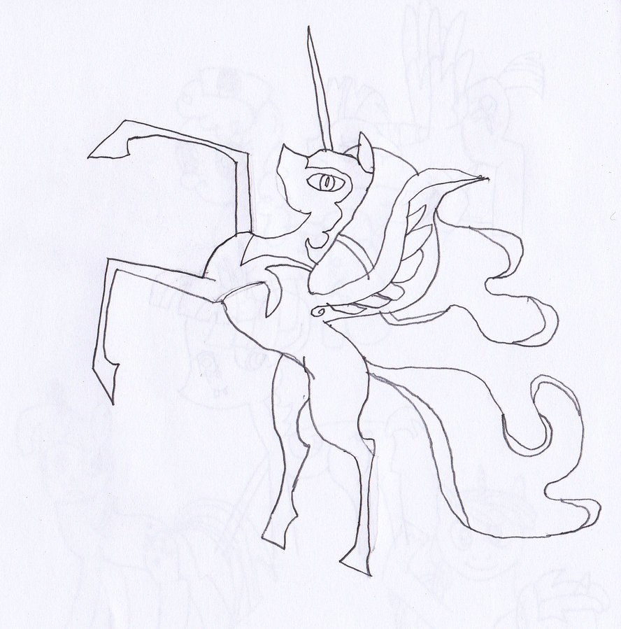 888x899 Nightmare Moon Coloring Pages'2795