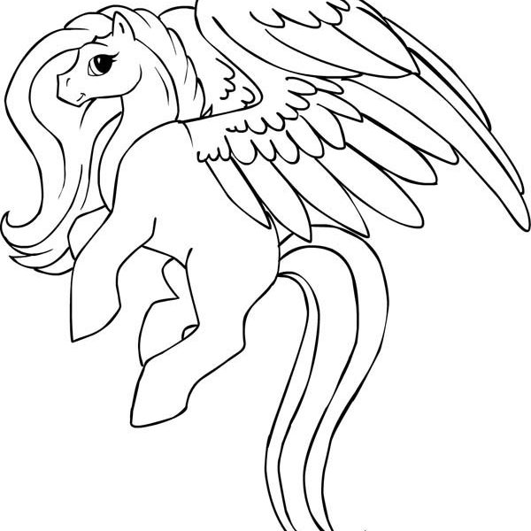600x600 My Little Pony Pegasus Coloring Pages Lovely Pegasus Coloring Page