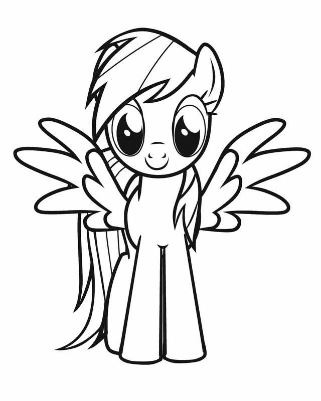 640x800 Kids Under 7 My Little Pony Coloring Pages