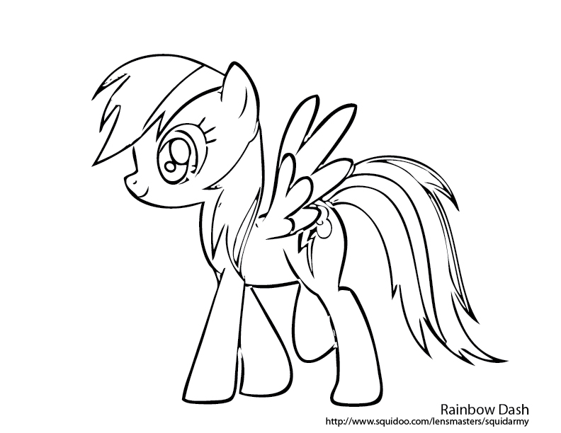 792x612 My Little Pony Rainbow Dash Coloring Pages