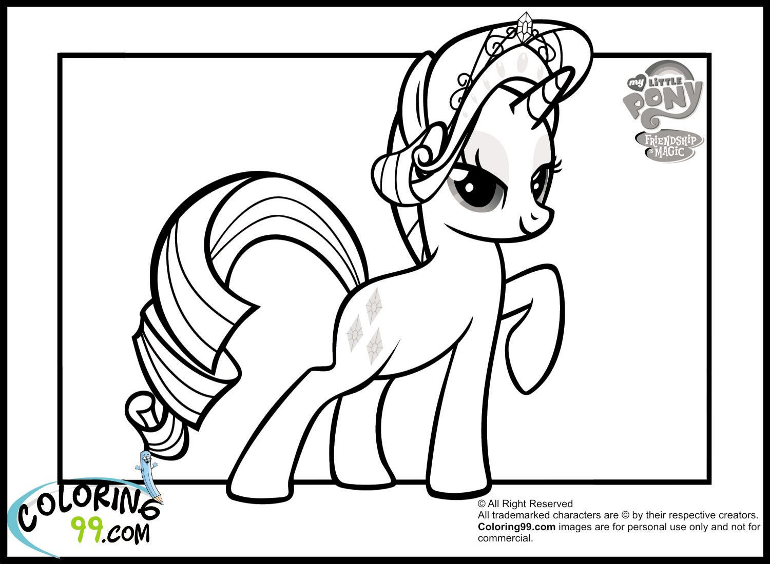 1500x1100 My Little Pony Rarity Coloring Pages Wagashiya