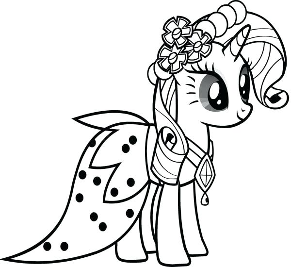600x550 My Little Pony Rarity Coloring Pages Preschool To Cure Pict