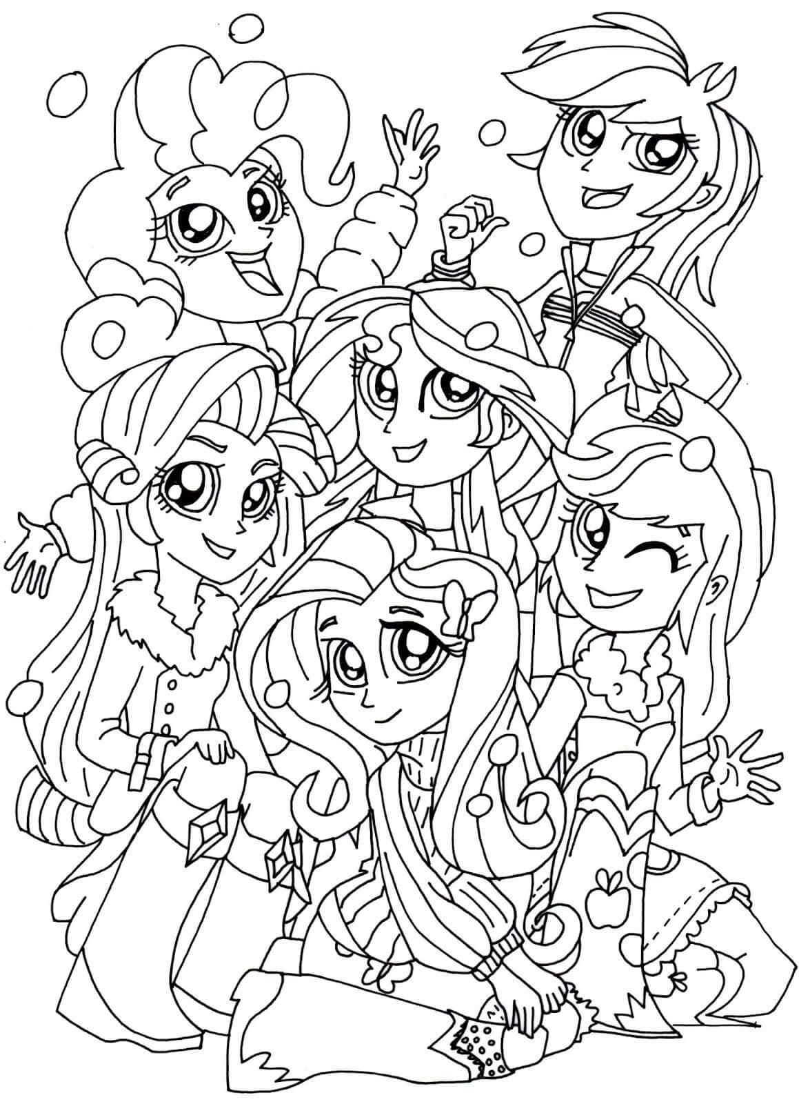 1159x1600 My Little Pony Equestria Girls Coloring Pages