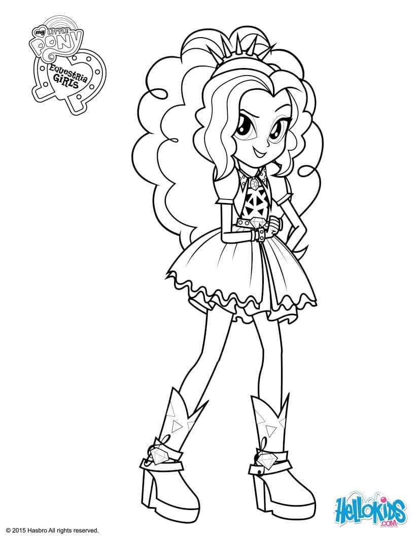 820x1060 Equestria Girls Sunset Shimmer Coloring Pages Download