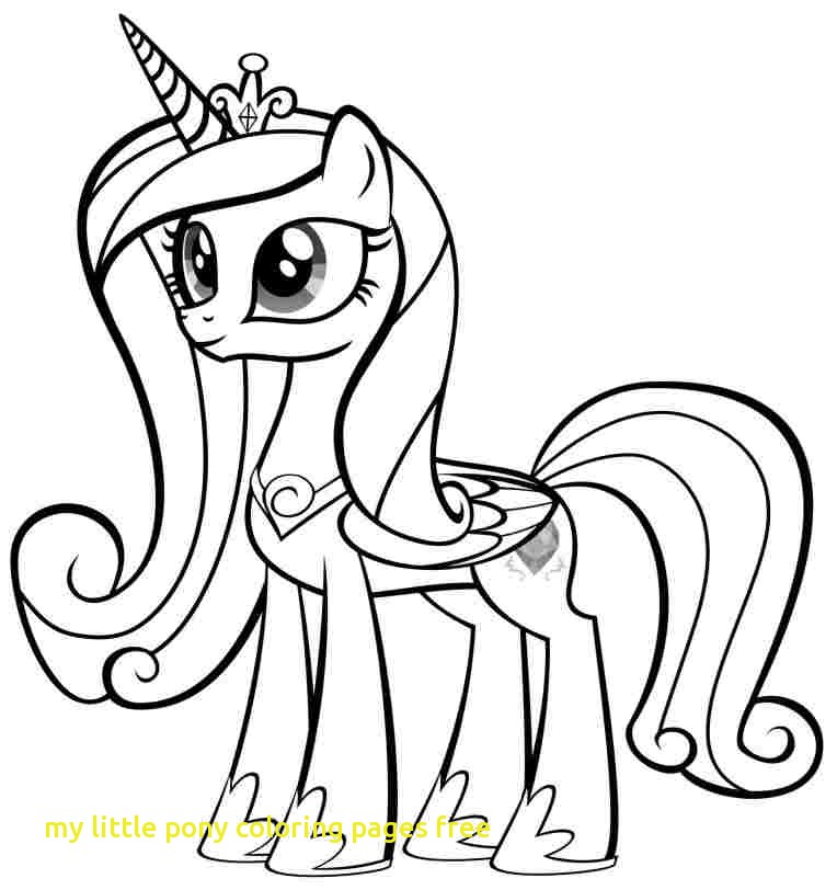 764x812 My Little Pony Unicorn Coloring Pages Free Printable 1 Colors