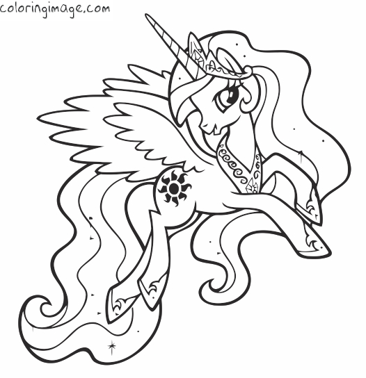 526x544 My Little Pony Unicorn Coloring Pages My Little Pony Coloring Page