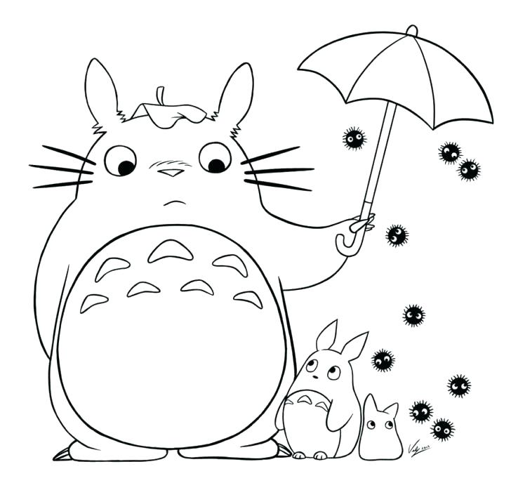 728x688 Totoro Coloring Page Coloring Pages 5 Coloring Pages 7 My Neighbor