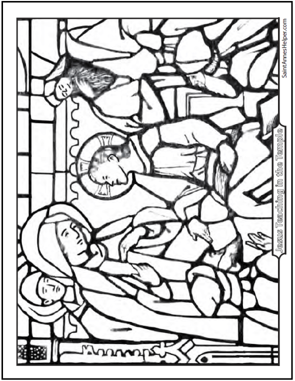 590x762 Rosary Coloring Pages Mysteries Of The Rosary