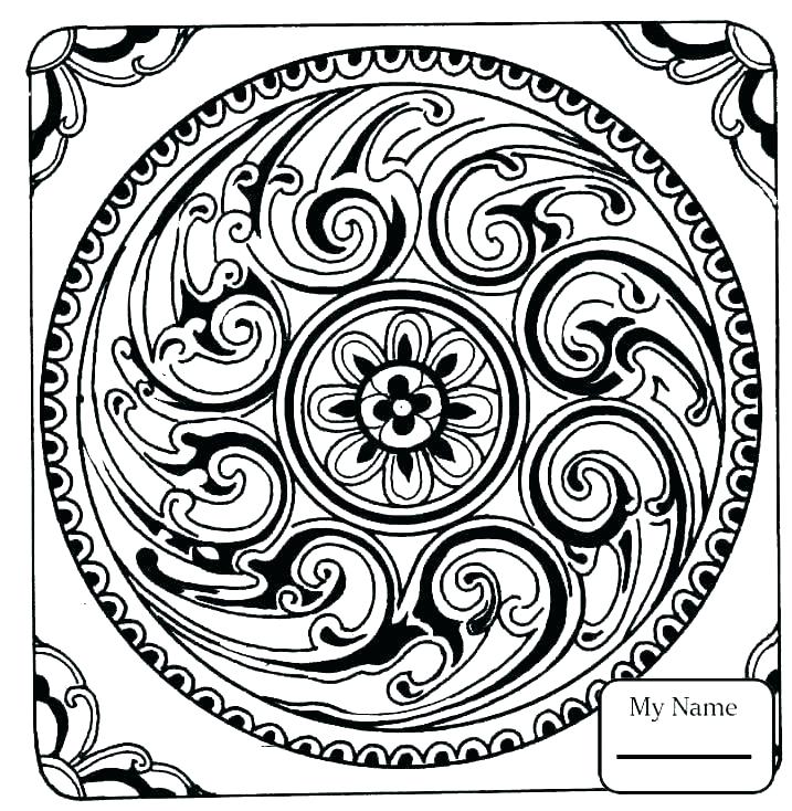 717x734 Mosaic Coloring Pages Impair.co