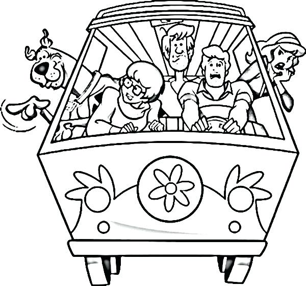 600x560 Coloring Pages Download Scooby Doo Free Print Murs