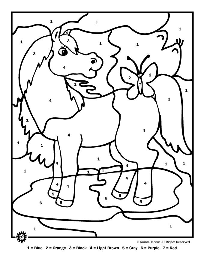 Mystery Pictures Coloring Pages