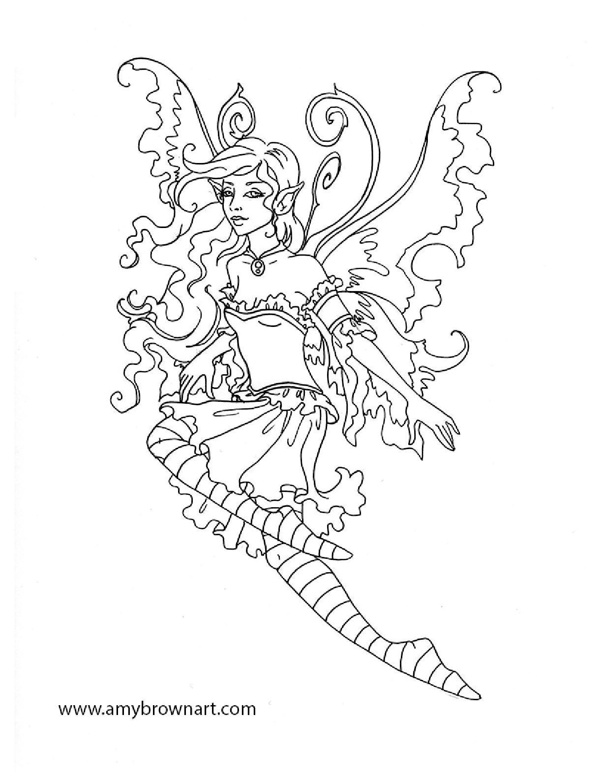 1224x1584 Amy Brown Fairy Coloring Book Fairy Myth Mythical Mystical Legend