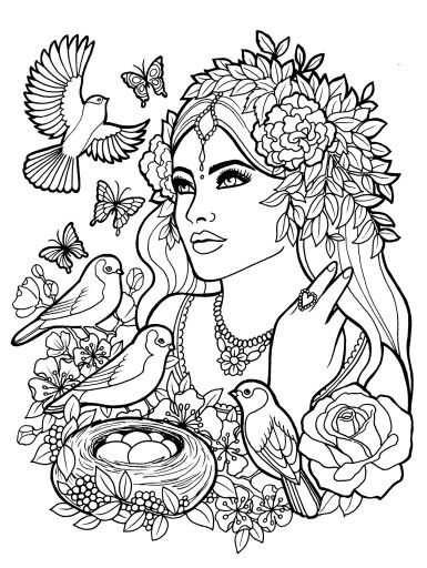 385x512 Fantasy Myth Mythical Mystical Legend Elf Elves Coloring Pages