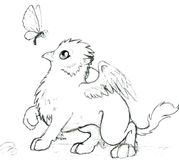 580x539 Mythical Creature Coloring Pages Elegant Mythical Creatures Ng