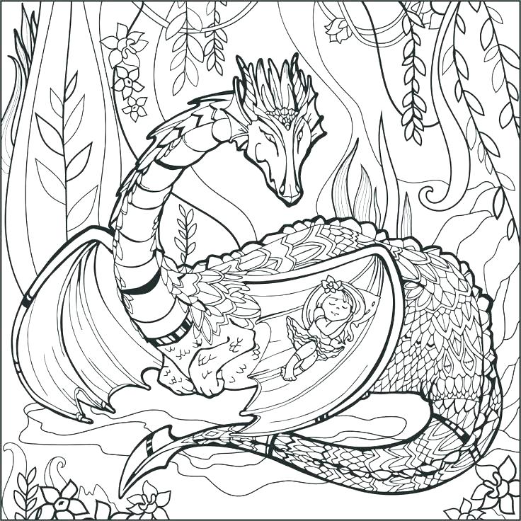 736x736 Mythical Creatures Coloring Pages