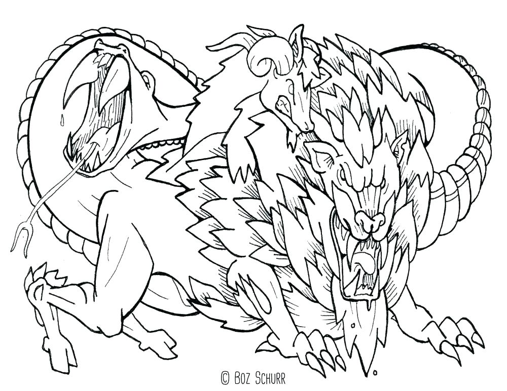 1000x772 Mythical Creature Coloring Pages Full Size Of Colouring Pictures