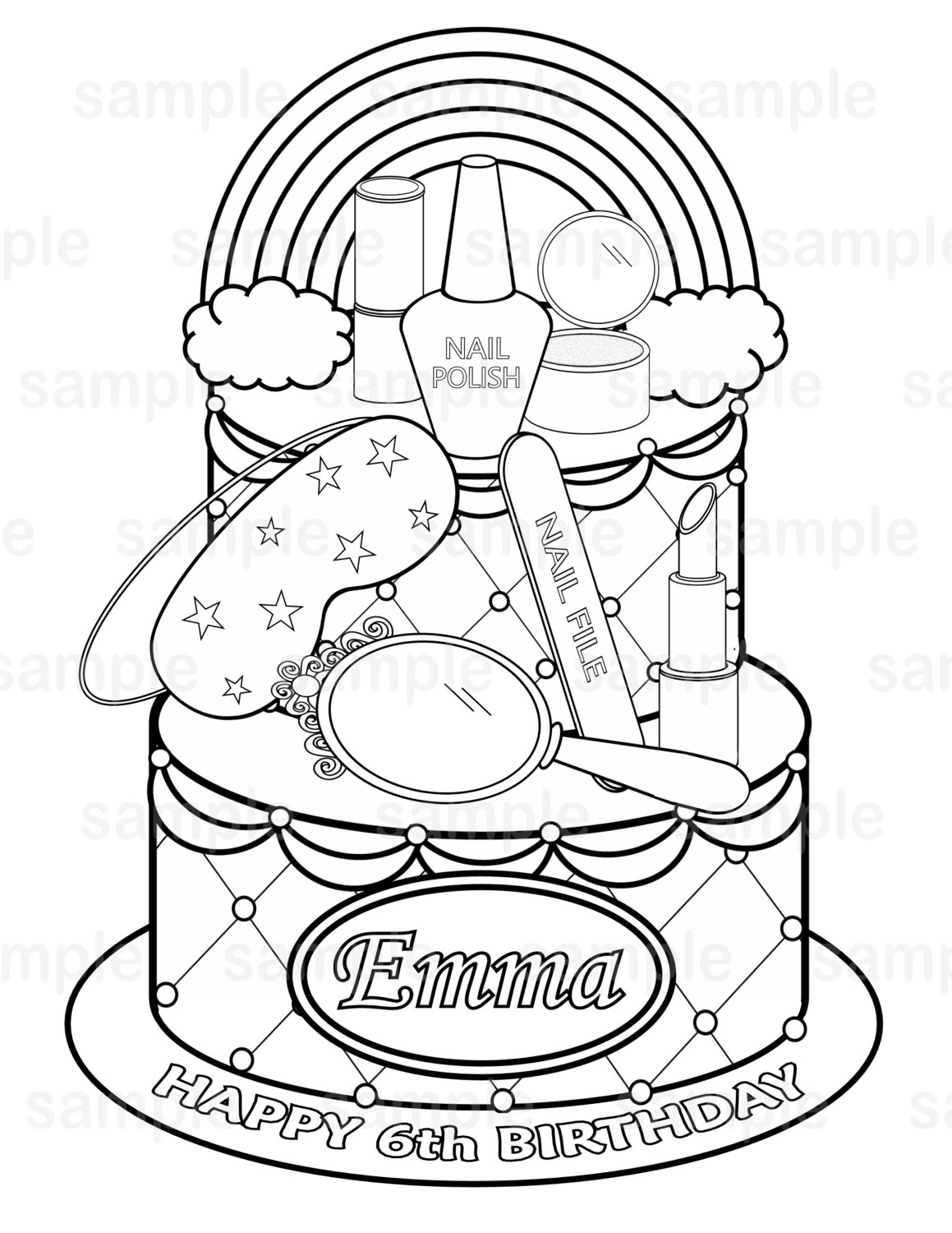 1159x1500 Shopkins Nailpolish Picture Coloring Page Printable 1