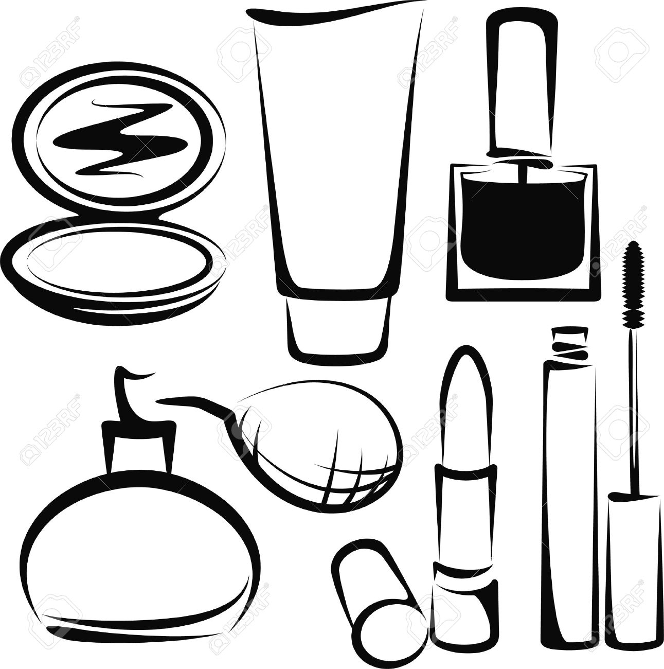 1291x1300 Nail Polish Coloring Pages