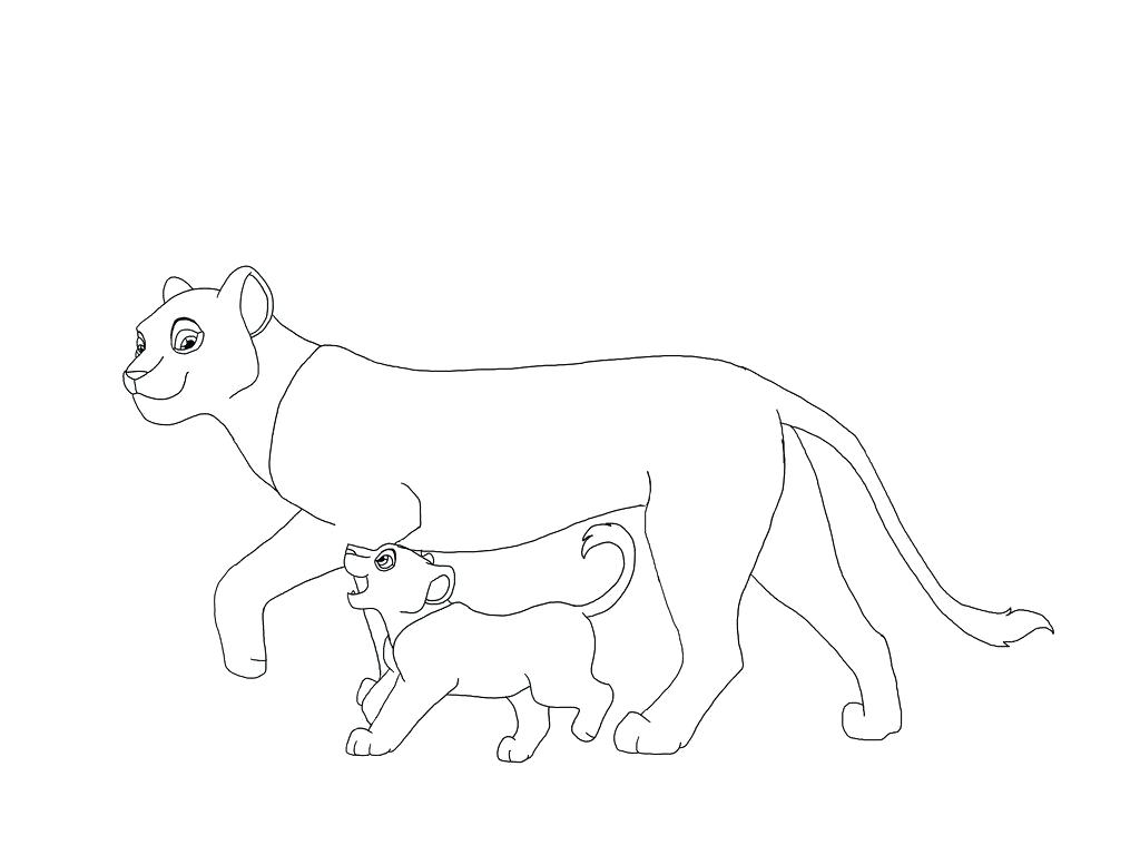 1024x768 Kiara Lion King 2 Coloring Pages Style Online Nala The Page Image