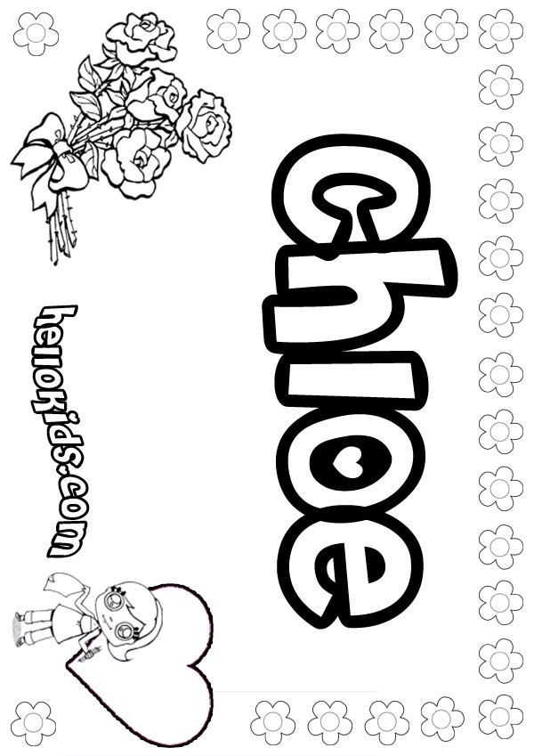 600x849 Chloe Coloring Pages