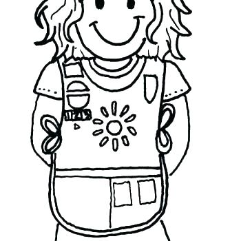 350x350 Daisy Coloring Pages Daisy Coloring Pages Girl Scout Printable