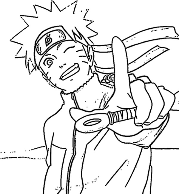 600x650 Naruto Shippuden Coloring Pages Online Anime