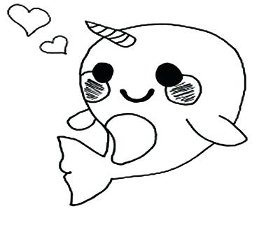 400x322 Cute Narwhal Coloring Pages Narwhal Coloring Page Cartoon Coloring