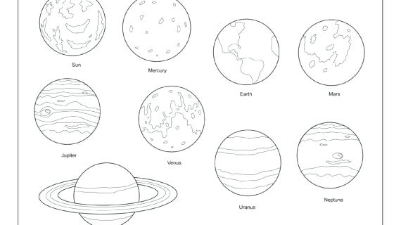 570x320 Solar System Coloring Pages Free Solar System Coloring Pages