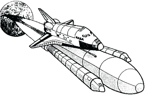 610x400 Coloring Pages Space Space Shuttle Coloring Page Space Coloring