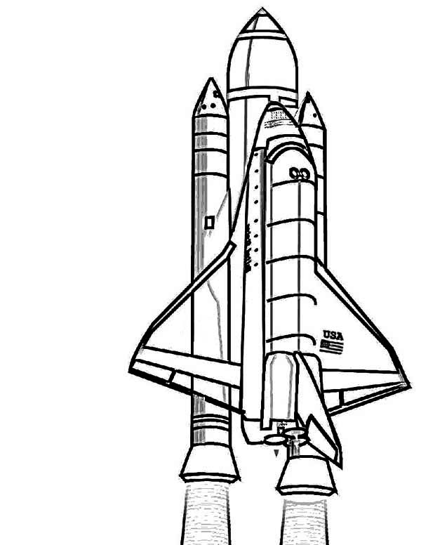 600x776 Nasa Discovery Space Shuttle Coloring Page