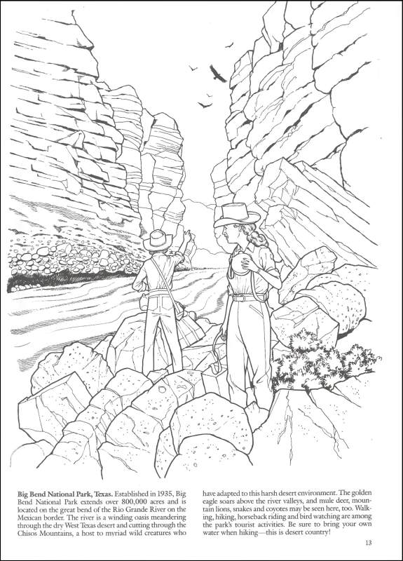 575x800 National Parks Coloring Book (013593) Details