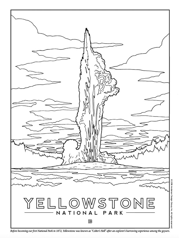 620x824 Yellowstone National Park Coloring Pages New Coloring Book