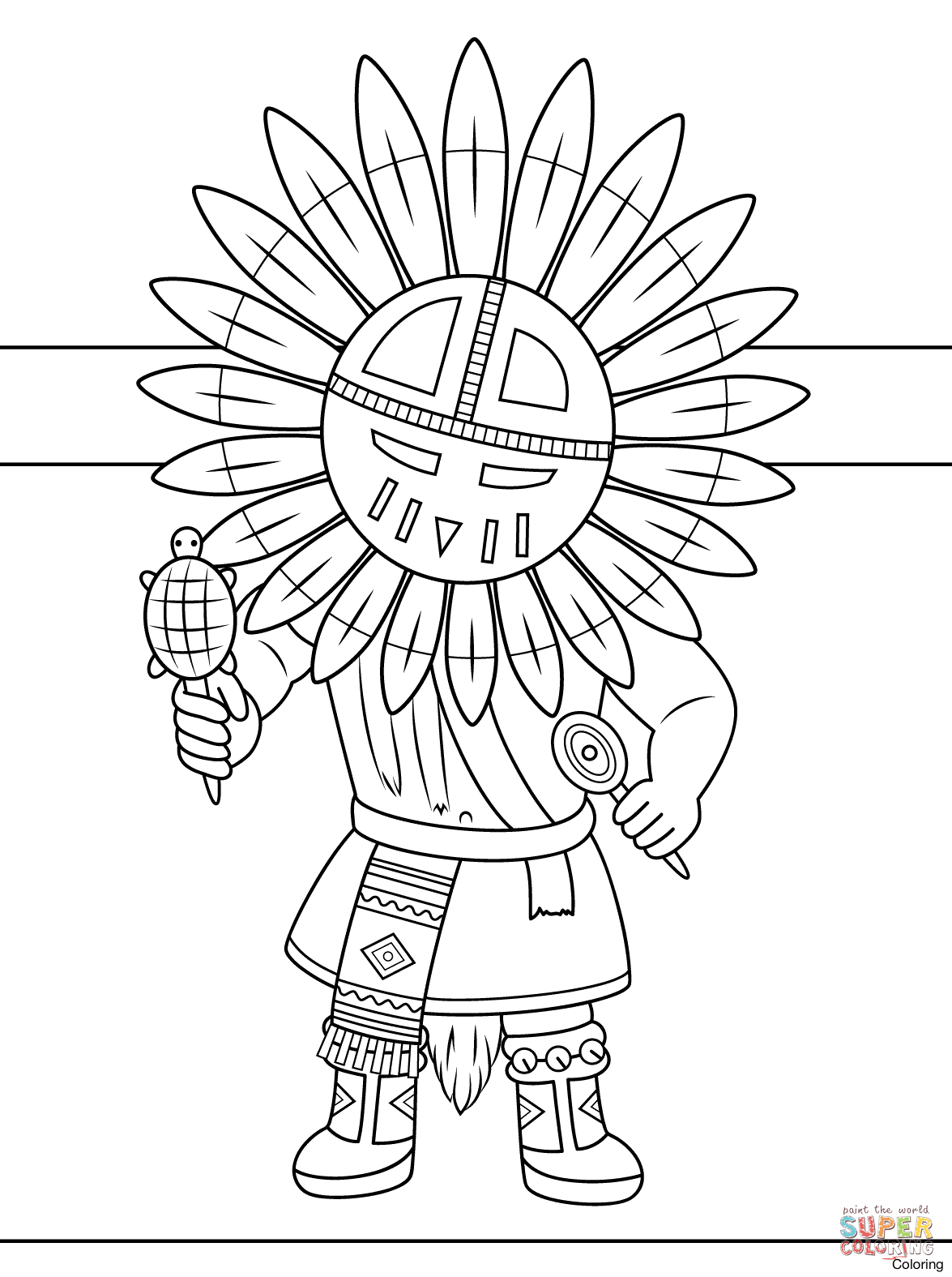 1175x1575 Native Coloring Pages Navajo Designs Indian Basket Free Printable