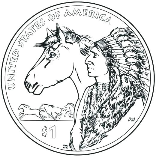 520x527 Free Printable Native Coloring Page For Kids Native American Girl