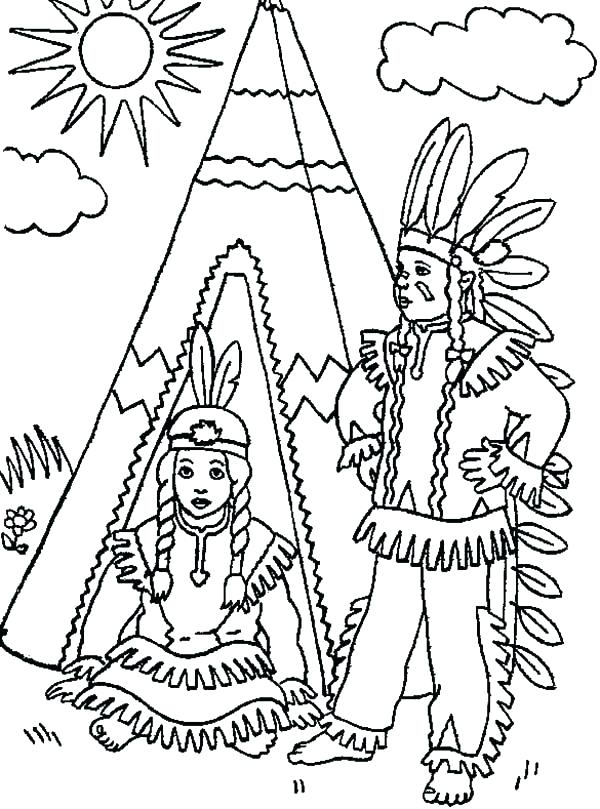 600x809 Native American Art Coloring Pages Native Awesome Native Chief