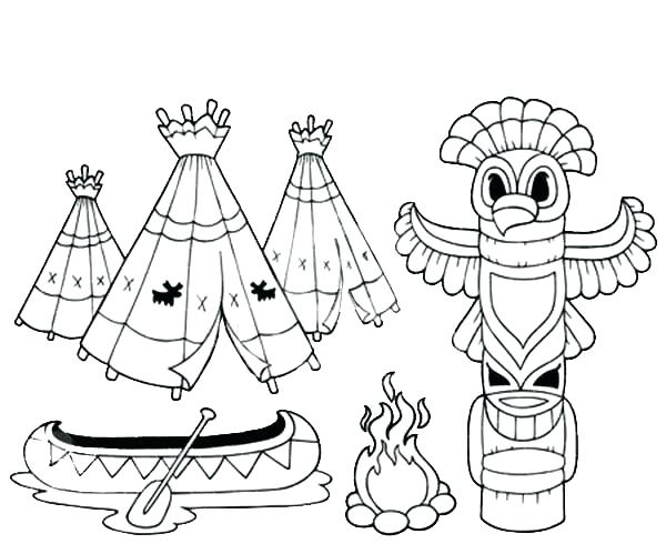 600x499 Native American Art Colouring Pages Coloring Page Native Native