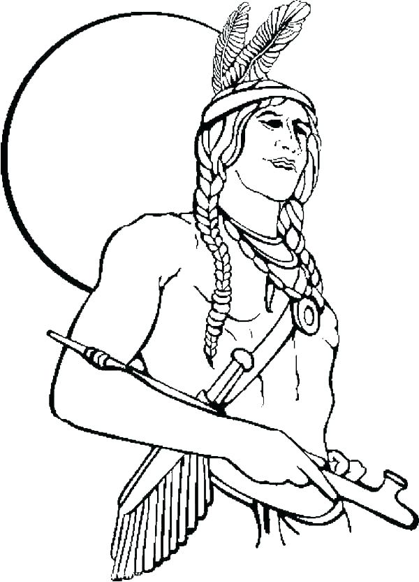 600x832 Native American Coloring Pages Free
