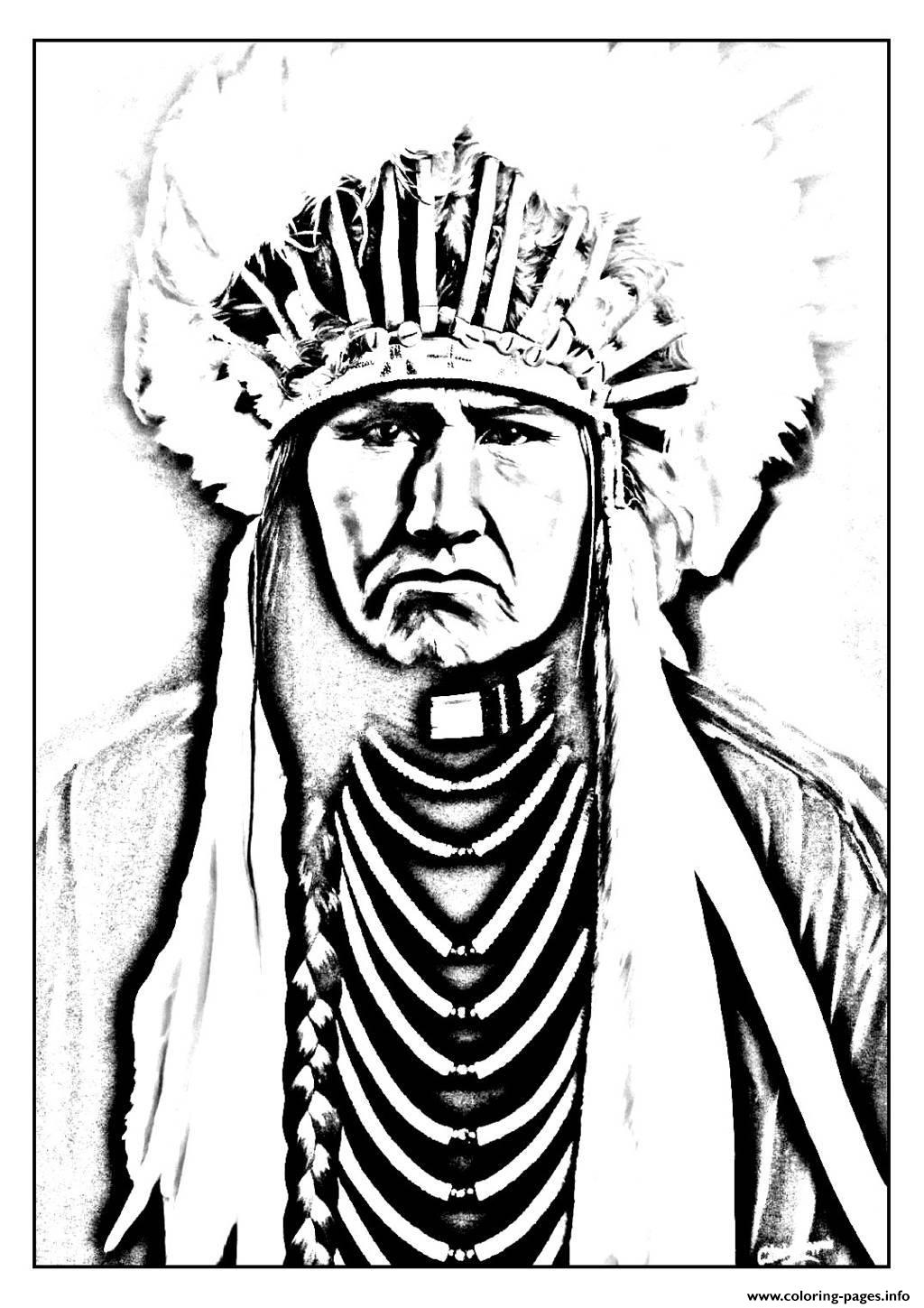 Native American Coloring Pages For Adults