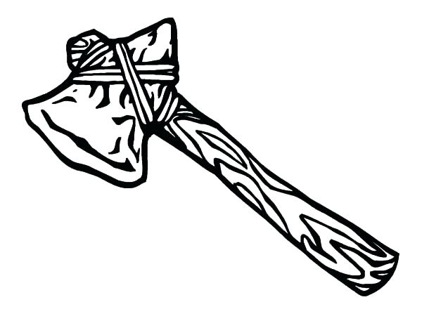 600x467 Native American Coloring Pages For Adults Tomahawk Hatchet