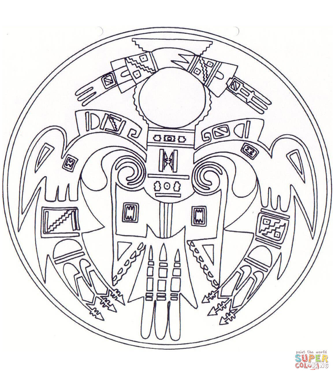 1160x1300 Portfolio Native American Pictures To Color Mandala Coloring Page
