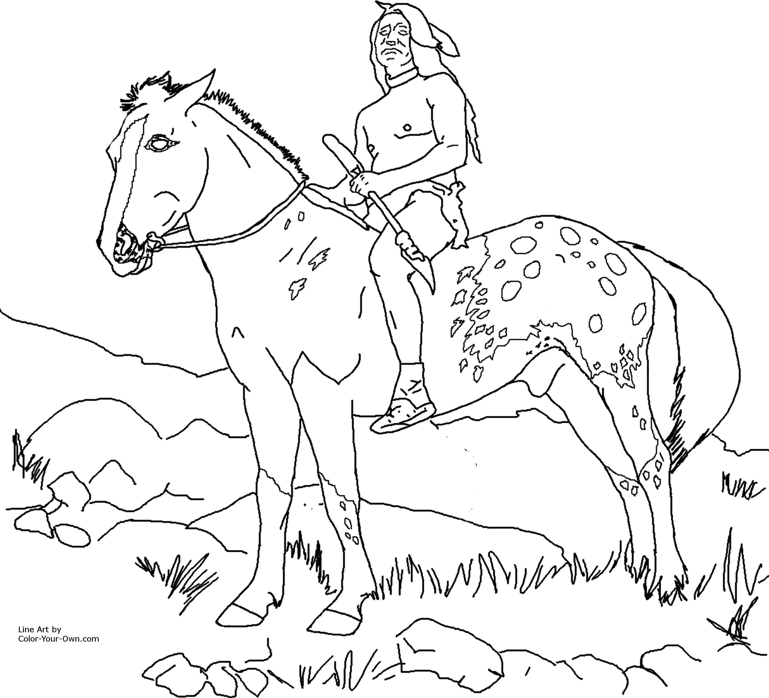 2641x2400 Native American Coloring Pages Tagged With Horse Coloring Pages