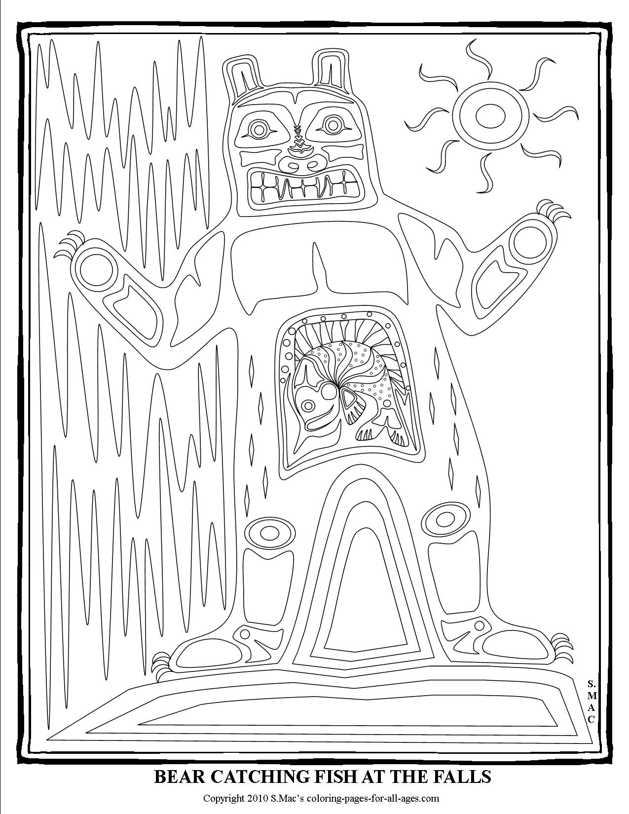 1275x1650 Native American Coloring Pages Beautiful Pacific Northwest Native