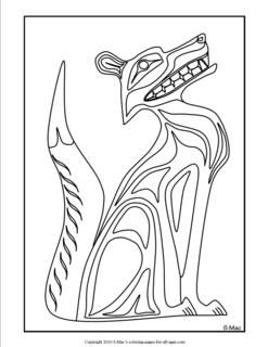 247x320 Native American Coloring Pages Pacific Northwest Indian Art