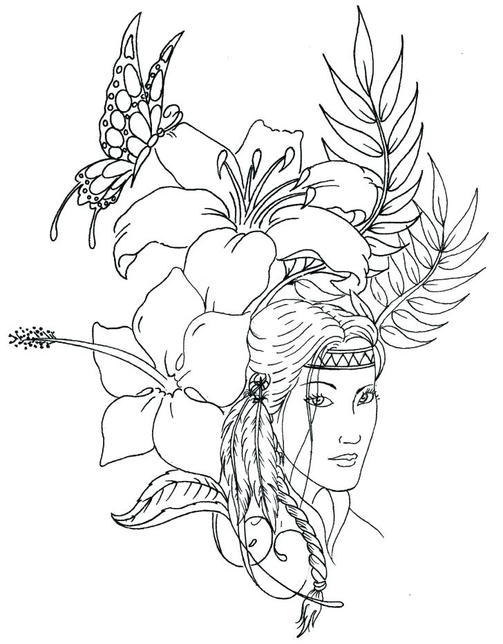 728x932 Native American Coloring Pages Pdf Vanda