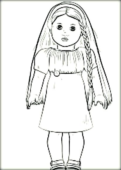 Native American Girl Coloring Page