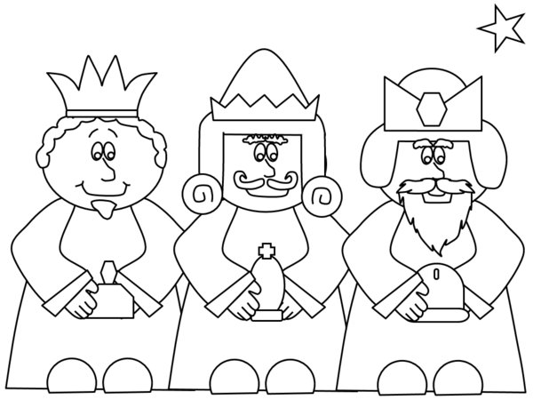 600x450 Nativity Coloring Pages
