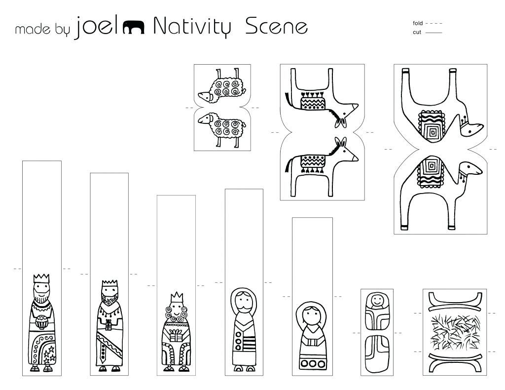 1024x790 Coloring Page ~ Nativity Scene Coloring Page Save Characters Pages