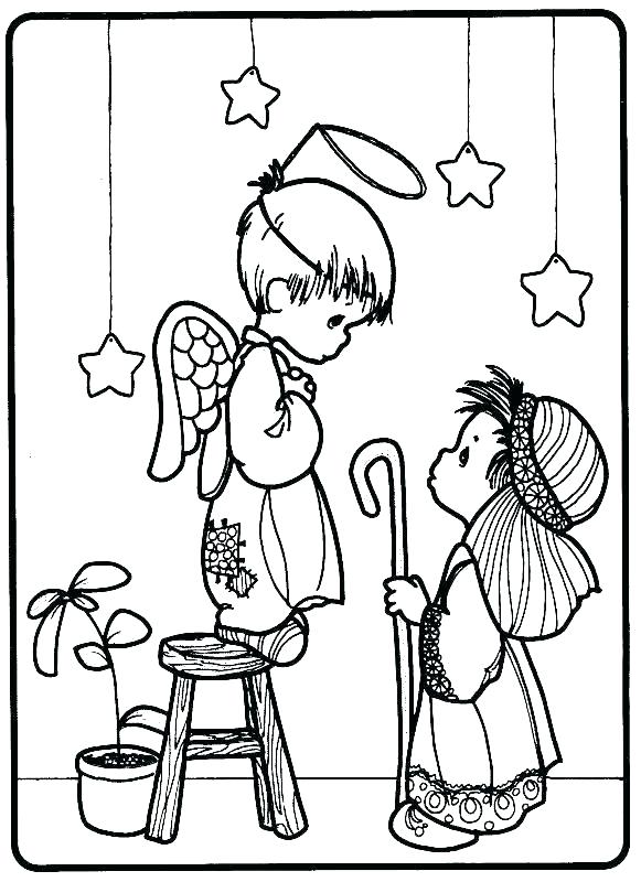 581x800 Nativity Color Pages Beautiful Nativity Coloring Page Lds Nativity