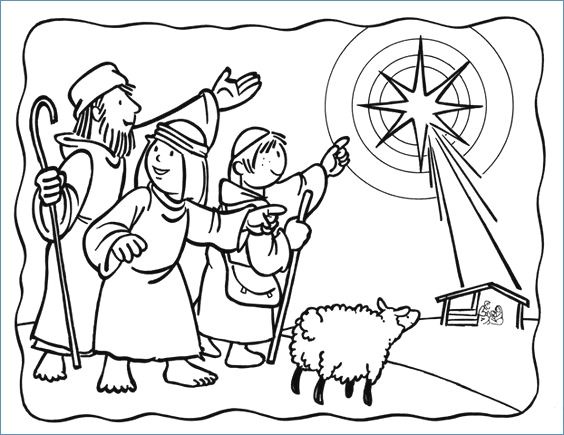 Nativity Coloring Pages For Kids