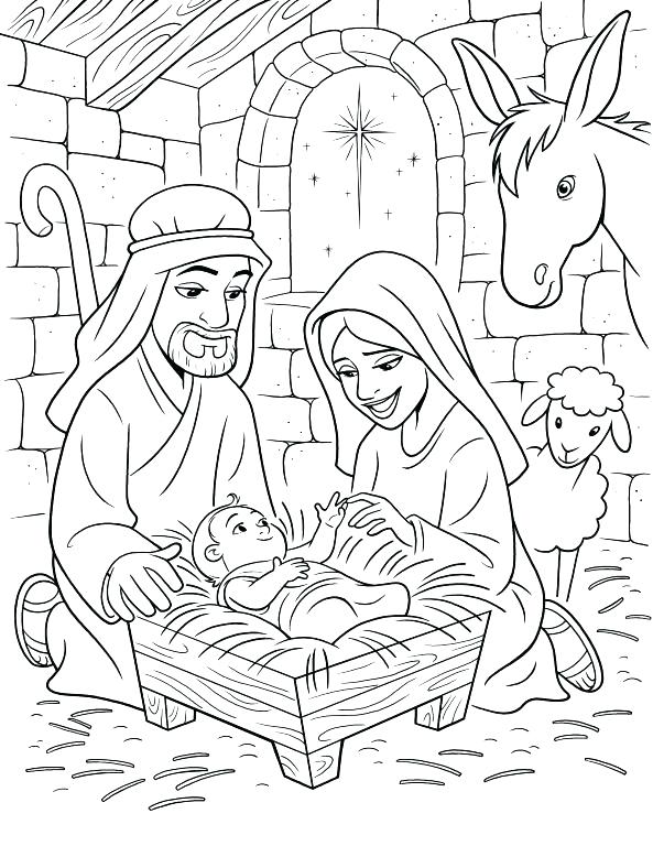 593x768 Nativity Coloring Page Nativity Coloring Book Nativity Coloring